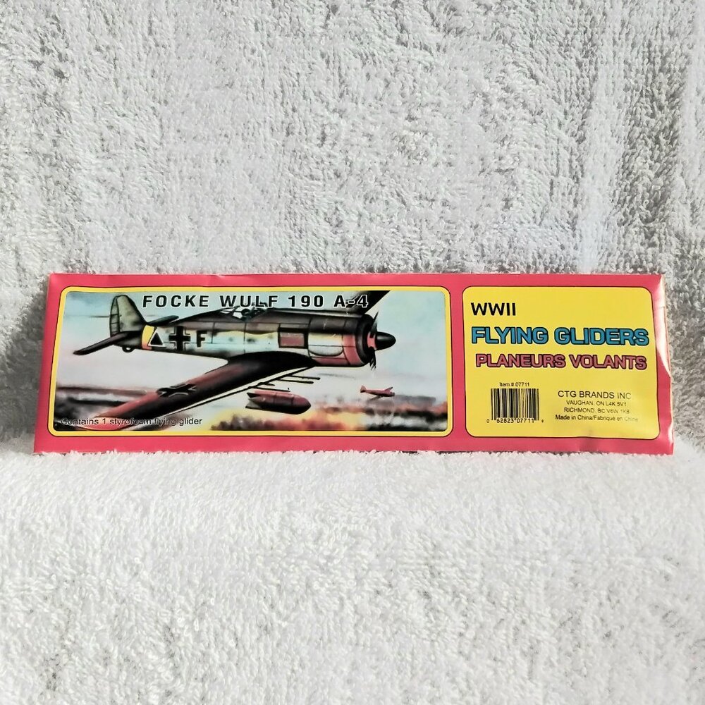 Sealed 5/$20 WWII Flying Focke Wulf 190 A-4 Glider by CTG Brands Inc.!!
